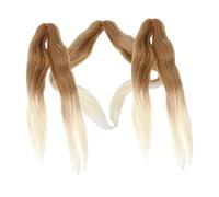 HAPINARY 3 Pezzi Extension Chioma Intrecciati Pre-allungati Sintetici Naturale Donna Extension Chioma Intrecciati Pre-allungati