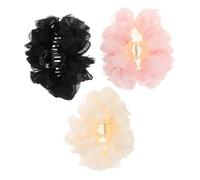 HAPINARY 3 Pezzi Fermagli Per Chioma Artigli Da Donna Bianchi Rosa E Neri Alla Moda Accessori Per Chioma Spessi Sicuri Fermagli A Mascella Styling Quotidiano Occasioni Speciali