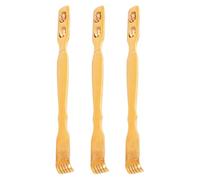 HAPINARY 3 Pezzi Grattaschiena in Legno Ergonomico con Roller Massaggiante Manuale Portatile per Sollievo da Prurito e Rilassamento Muscolare Stick Massaggio Schiena Facile da Usare per