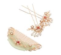 HAPINARY 3 Pezzi Hair Stick Set Acetate con Pettine e Spilla per Accessori Cinesi per Acconciature Hanfu Feste e Matrimoni