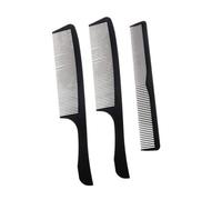 HAPINARY 3 pezzi Pettini per in Carbonio Pettine Due Punte e Pettini Apple Antistatici e Resistenti per Quotidiano e Viaggi Denti Duri e Delicati Dimensione Mini