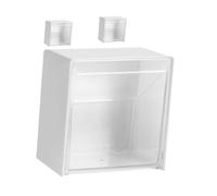 HAPINARY 3 pezzi Scatole Porta Cotone da Parete Organizer Bagno Montato Muro per Bastoncini Dischetti e Lucidalabbra Contenitori Resistenti Salva Spazio per Accessori Cosmetici