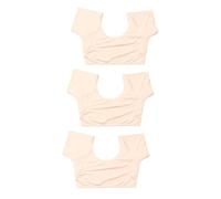 HAPINARY 3 Pz cuscinetti per il sudore sotto le ascelle pad sudore della biancheria intima felpe per ragazze magliette palestra camicia felpata reggiseno sportivo gilet intimo latte seta