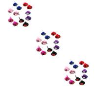 HAPINARY 3 Set Boho Style Hair Clip Forcine Mini Doppio Fiore Per Balli Di Fine Anno Eventi Speciali Bambini Adulti 12 Pezzi * 3