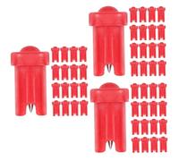 HAPINARY 3 Set Di Colla Per Ciglia Compatta Set Di Strumenti Per Colla Per Ciglia Include Ago Per Colla Ugello Per Flacone Di Colla 100 Pezzi*3