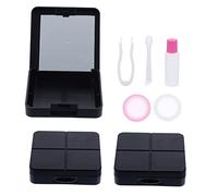 HAPINARY 3 Set Di Custodie Per Lenti A Contatto Bianche Scatole Per Lenti A Contatto Da Viaggio Con Specchio