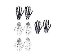 HAPINARY 3 Set Di Fermagli Per A Forma Di Scheletro Per Halloween Decorazioni Per Per Feste Trucco E Acconciature 8 Pezzi * 3