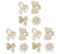 HAPINARY 3 Set Di Fermagli Per Con Strass Bobby Per Accessori Per Piccole Clip Eleganti Accessori Per Chignon Per Donne 4 Pezzi * 3