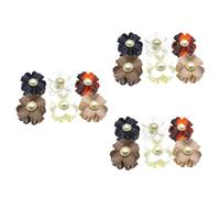HAPINARY 3 Set Di Fermagli Per Da Donna Fermagli Per A Forma Di Fiore Fermagli Per Coda Di Cavallo Piccole Mollette Per Sottili 6 Pezzi * 3