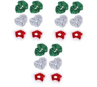 HAPINARY 3 Set Di Fermagli Per Natalizi Scintillanti Con Paillettes Fermaglio Per Con Coda Di Cavallo Per Donne E Ragazze 6 Pezzi * 3