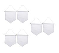 HAPINARY 3 Set Display Per Spilla A Parete Sospeso Visualizza Il Banner Di Stentazioni Pianura Tela Di Visualizzazione Pin Bandiera Del Distintivo Della Spilla Smaltata Di Legno 2 Pezzi*3