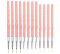 HAPINARY 30 Pezzi Pennelli Nail Art Sottile per Dettagliato Pennelli Nail Liner Ergonomici da Strumenti Manicure per Linee Precise e Decorazioni Professionali