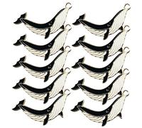 HAPINARY 30 Pezzi Portachiavi A Forma Di Balena, Portachiavi A Forma Di Cartone Animato, Portachiavi Fai Da Te, Ciondolo Per Creazione Di Gioielli, Adorabile Ciondolo Portachiavi, Ciondolo