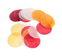 HAPINARY 30 Pezzi Shell Discs Double-hole Natural Sea Shells For Jewelry Components Wind Chimes Curtain Crafting DIY With Transparent And Colors