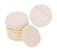 HAPINARY 30 Pezzi Spugne Esfolianti Viso in Luffa Naturale Tamponi Scrub Purificanti per Pulizia Profonda Rimozione Trucco e Liscia Adatte Tutti i Tipi Sostanze Chimiche