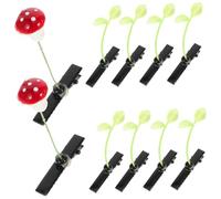 HAPINARY 30pezzi Fermagli Per Forma Di Fiore Con Motivi Random Clip Per Donne e Ragazze Accessorio Elegante Per Stile Grass Materiale Pe e Resistente