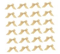 HAPINARY 30pezzi Fiocchi Adesivi di Raso Dorato per Sacchetti Regalo Cestini per Regali Decorazioni di Matrimonio Feste di Compleanno e Altre Celebrazioni