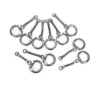 HAPINARY 30Pezzi Portachiavi Snake con Chiusura Accessori e Charm per Borse