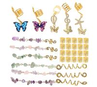 HAPINARY 31 Pezzi Accessori Per Dreadlock Da Donna Decorazioni Per Capelli Da Pirata Ciondolo Per Intrecci Per Capelli Gioielli Per Dreadlock Accessori Per Acconciature Intrecciate