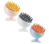 HAPINARY 3Pcs Sciampe Shampoo Pennello Raddrizzamento Del Corpo Scrub Schermo Strrofato Scalp Spazza Dotteccinamento Combaggi Culp Callp Applicatore Dispiangere La Barra Della Barra Di