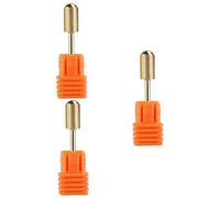 HAPINARY 3pezzi Carbide Nail Drill Bit Testina Di Rifinitura Dorata Punta Fine Per Trapano Elettrico Unghie Compatibile Con Macchine Per Manicure e Pedicure Utilizzo Professionale e