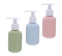 HAPINARY 3pezzi Contenitori da Viaggio da Dispenser Pompa Portatile per Lozioni di Flaconi Vuoti per Sapone per Mani Shampoo e Bagnoschiuma