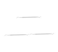 HAPINARY 3pezzi Cuticle Spoon Pusher Remover Inossidabile Utensile Per Rimozione Cuticole e Unghie Design Per Manicure e Pedicure Per e