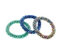 HAPINARY 3pezzi Elastici Per Scintillanti Per Bambine Fasce Elastiche Cristalli Per Elastici Per Di Cavallo Lucidi Accessori Per Acconciature Scintillanti Per Ragazze