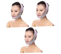 HAPINARY 3pezzi Maschera Lifting V-line Per Viso Cintura Per Sottile Massetere e Sollevamento Della Rosa Supporto Per Riduzione Del Doppio Menton e Snoring Durante Sonno