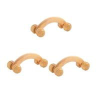 HAPINARY 3pezzi Massaggiatore Manuale Legno Per Corpo Massaggiante Per Muscoli Per Rilassare Schiena Gambe e Spalle Effettua Automassaggio Casa Design Ergonomico e Resistente