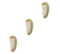 HAPINARY 3pezzi Pettine Antistatico Corno Naturale Per Massaggio e Acconciature Pettine Per Con Denti Per Uso Professionale e Domestico Senza Danni Al Capelluto