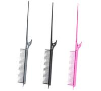 HAPINARY 3pezzi Pettine Coda Di Topo Per Donna Strumento Per Pettinare e Dividere i Capelli Pettine Fine Per Cotonare i Capelli Adatto Per Uso in Salone e Personale