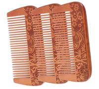 HAPINARY 3pezzi Pettine Di Legno Naturale Per Capelli Pettine Antistatico Per Ridurre L'elettricità Statica Delicato Per Capelluto in Legno Per Uso Domestico e Cura Dei Capelli