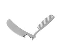 HAPINARY 3pezzi Pettine Mini Acciaio Inossidabile Portatile Foldable e Antistatico Per Styling Barba e Strumento Compatto Da Viaggio Per Uomini