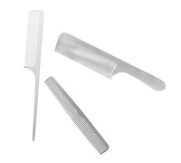 HAPINARY 3pezzi Pettine Professionale Per Parrucchieri Pettine Antistatico in Acciaio Inossidabile Portatile Per Capelli Denti Stretti Accessori Per Pettini Da Barbiere Di Pettini Per