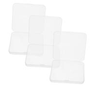 HAPINARY 3pezzi Scatola Trasparente Con in Plastica Pp Per Ciglia e Nastro Biadesivo Organizer Piccolo e Portatile Per Viaggio e Stoccaggio