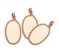 HAPINARY 3pezzi Spugne Da Bagno Esfolianti Luffa Scrub Per Corpo Pad Per Doccia Pratici e Morbidi Massaggio Rilassante e Pulizia Della Design Casual