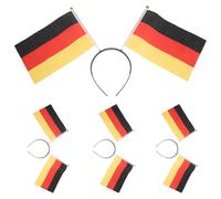 HAPINARY 4 fasce per capelli con bandiera tedesca: divertenti fasce per capelli per feste, accessori per sportivi per feste in maschera - accessori per di Capodanno