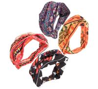 HAPINARY 4 Fasce Per Chioma Africane Per Donna Fasce Per Yoga Sportive Per Sudore Sottili