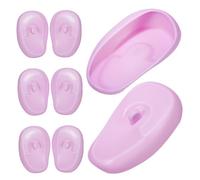 HAPINARY 4 Paia Coperture Auricolari Riutilizzabili Silicone per Tinta Protezione Antiscivolo e Resistente per Parrucchieri e Trattamenti Salone