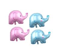 HAPINARY 4 Palloncini Elefante in Pellicola di Alluminio Adorabili e Facili da Decorare per Festa di Compleanno e Decorazioni Shower Festival