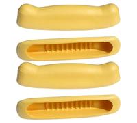 HAPINARY 4 Pezzi Accessori per stampelle ascellari la stampella ammortizza le ascelle cuscino stampelle sotto le ascelle TPR Yellow