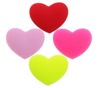 HAPINARY 4 Pezzi Ammortizzatore da Tennis a Cuore in Silicone per Racchetta | Installazione Semplice, Fissaggio Sicuro, per Allenamento, Riduce Fatica a Braccio e Polso