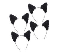 HAPINARY 4 pezzi Cerchietti Orecchie Volpe Peluche Fasce Leggere e Stabili per Cosplay Feste e Accessori Costume Ragazze