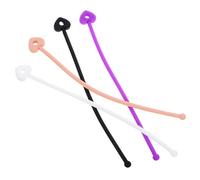 HAPINARY 4 Pezzi Cinturino Elastico in Silicone Spazzola Shampoo Lanyard Cinghia Appesa Per Bagno E Doccia Cordino Porta Spazzola