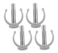HAPINARY 4 Pezzi Clip Fissaggio Forma C per Bastoni Sostituzione per Accessori e Resistente e Sicuro per Anziani e Disabili