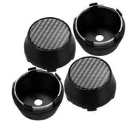 HAPINARY 4 Pezzi Coprimozzi per Auto in Carbonio, Tappo Centrale Copricerchi per Ruote, Accessori per Mozzi Ruota Installazione Semplice per Migliorare Estetica e Protezione Veicolo