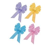 HAPINARY 4 Pezzi Decorazioni Primaverili Grandi per Corone e Topper Pasquali Fatti Mano per Feste Primavera