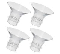 HAPINARY 4 Pezzi Inserti Flangiati Per Tiralatte Inserti Flangiati in Silicone Flessibile Trasparente in Silicone Lavabili Ricambi Per Forniture Per Tiralatte