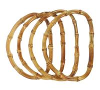 HAPINARY 4 Pezzi Manici per Borse a Forma Solidi e Spessi per Accessori Fai da Te, Installazione Facile e Leggeri, per Creazione di Borse e Borsette